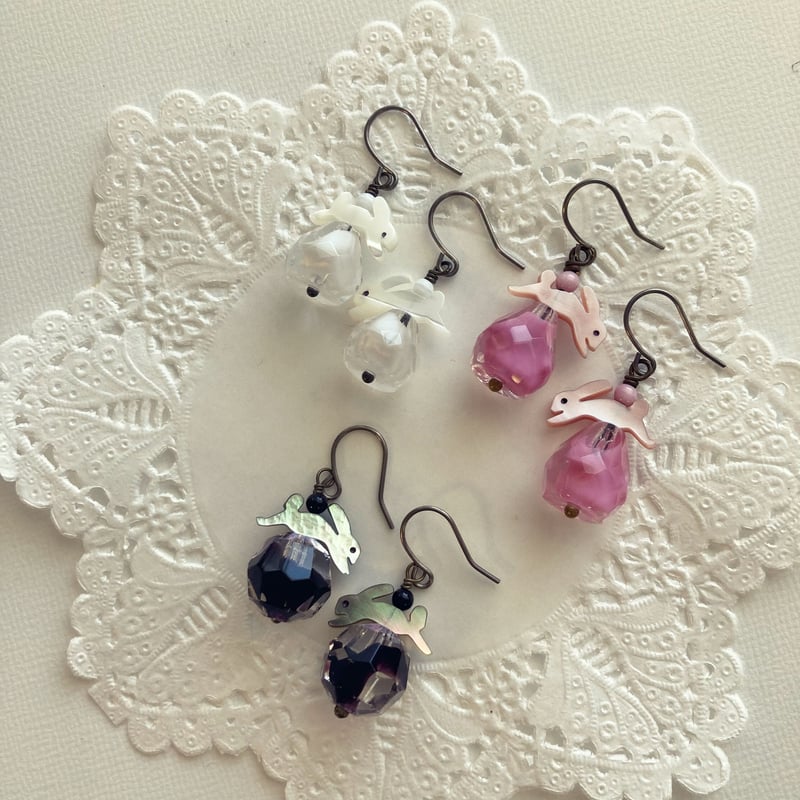 PIERCE・EARRING〗うさぎピアス | Kanami bijoux PIERCE・EARRING〗うさぎピアス | Kanami bijoux
