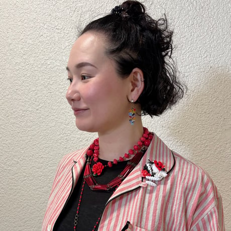 〖PIERCE･EARRINGS〗小花モチーフロングピアス・イヤリング