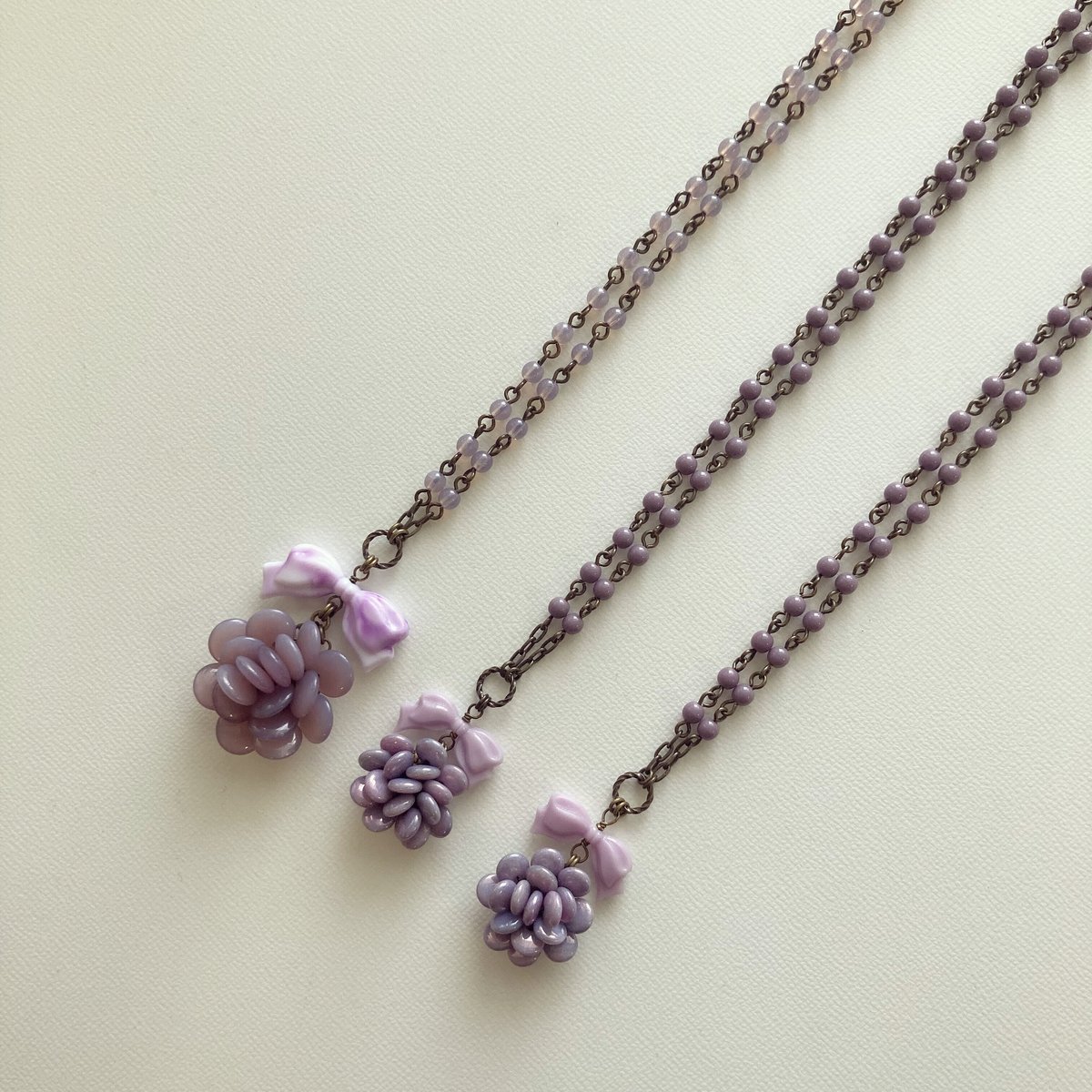 NECKLACE〗パープルマリーネックレス | Kanami bijoux
