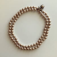 〖NECKLACE〗コットンパールロングネックレス　ベージュ