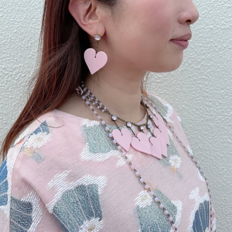 〖PIERCE･EARRINGS〗ベビーピンクハートピアス