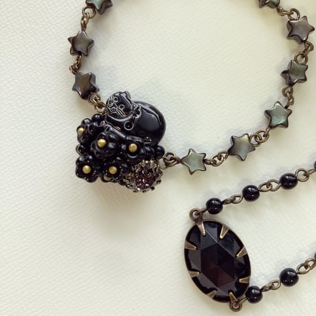 〖BRACELET〗くろねこさんのおほしさまブレスレット