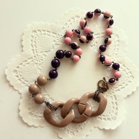 〖NECKLACE〗マーブル×レジンネックレス