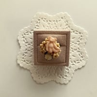 〖RING〗ベージュのクマリング