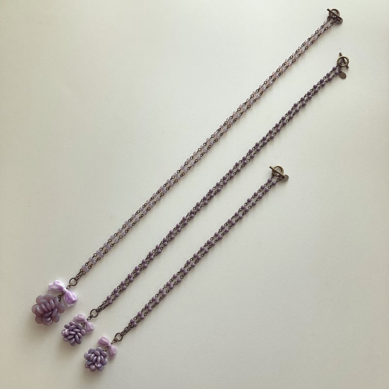 NECKLACE〗パープルマリーネックレス | Kanami bijoux