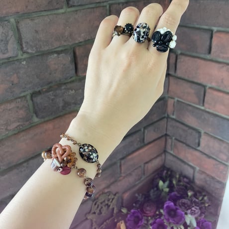 〖BRACELET〗プレッツェル×コーヒーブレスレット