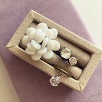 〖RINGSET〗ホワイトリングセット