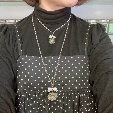〖NECKLACE〗グレーマリーネックレス