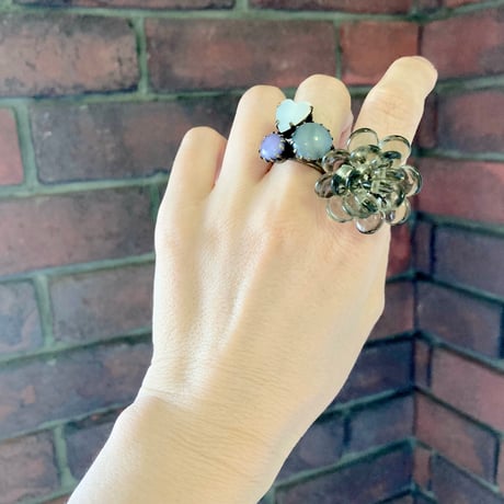 〖RING〗マリーリング 　クリアグレー