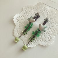 〖PIERCE･EARRING〗こぶとりはとのイヤリング