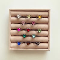〖RING〗ハートリング 小 クリア
