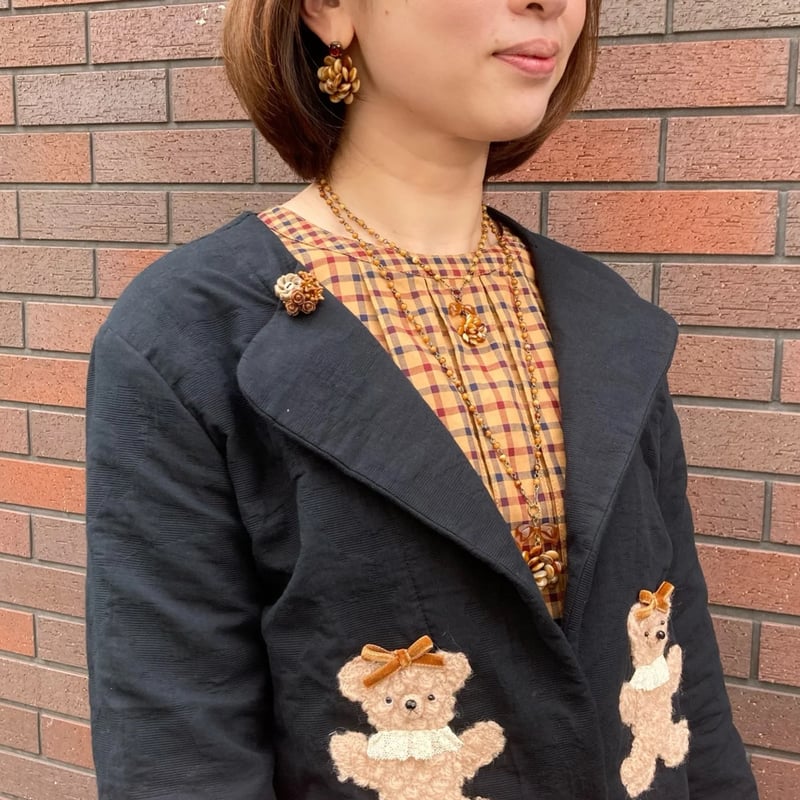 NECKLACE〗ブラウンマリーネックレス | Kanami bijoux NECKLACE〗ブラウンマリーネックレス | Kanami bijoux