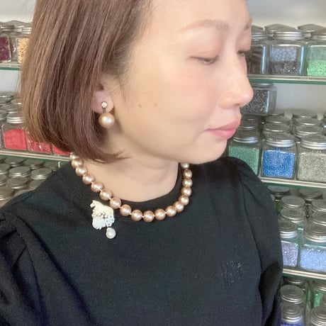〖PIERCE･EARRINGS〗コットンパールピアス　各色