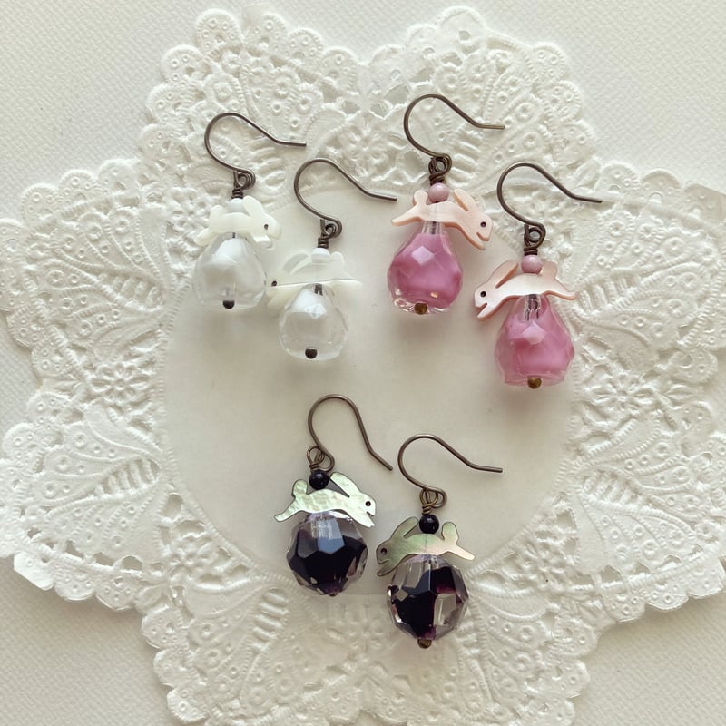 PIERCE・EARRING〗うさぎピアス | Kanami bijoux