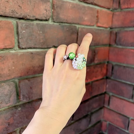 〖RING〗パールくまリング