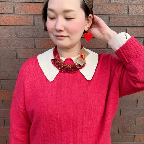〖PIERCE･EARRINGS〗ハートピアス 赤