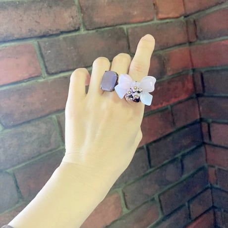 〖RING〗ミルキーリボンリング