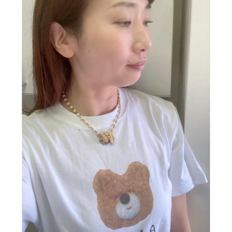〖NECKLACE〗ベージュのクマネックレス