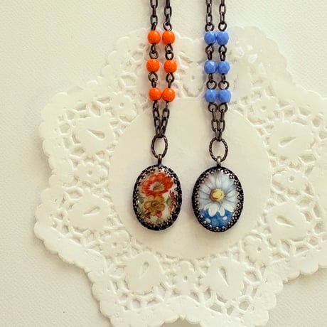 〖NECKLACE〗ヴィンテージショートオーバルネックレス
