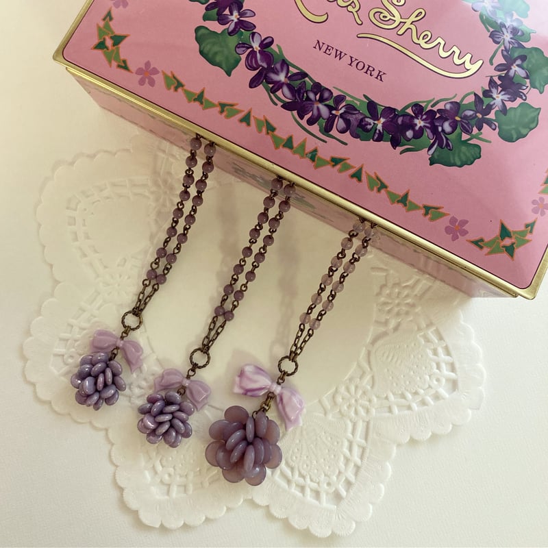 NECKLACE〗パープルマリーネックレス | Kanami bijoux
