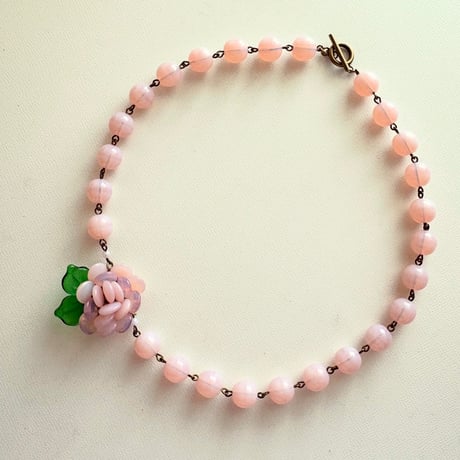 〖NECKLACE〗ピンクマリーネックレス