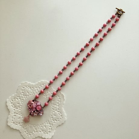 〖NECKLACE〗ピンクのねこネックレス