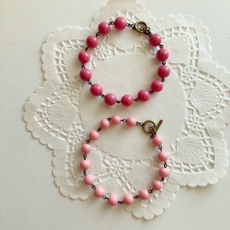 BRACELET〗ジョイント用ブレスレット ピンク | Kanami bijoux