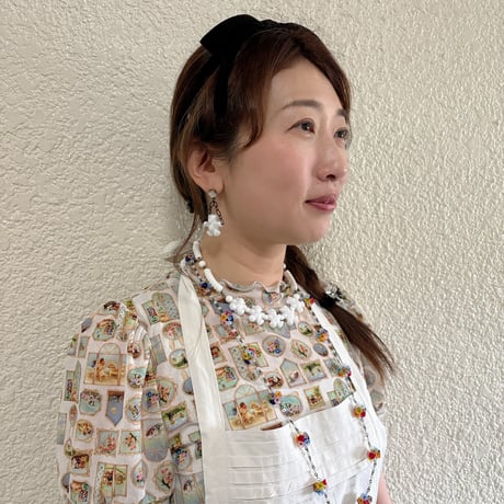 〖PIERCE･EARRINGS〗キッチュクマさんピアス・イヤリング　ホワイト