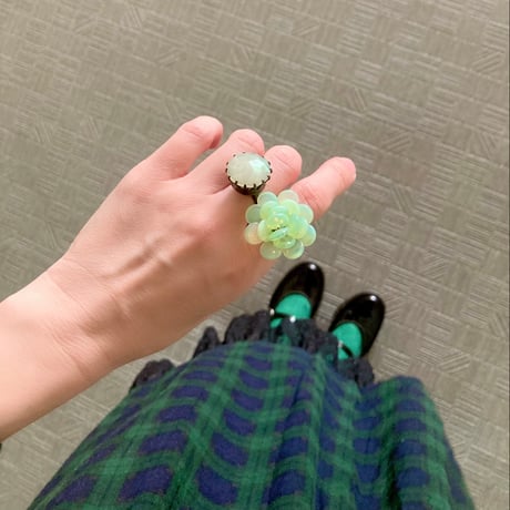 〖RING〗マリーリング　オパールグリーン