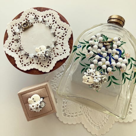 〖BRACELET〗しろねこブレスレット