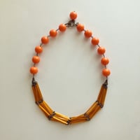 〖NECKLACE〗シリーズまるネックレス オレンジ