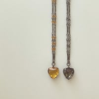 〖NECKLACE〗ハートラインストーンネックレス