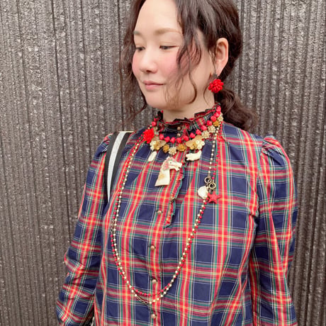 〖NECKLACE〗赤いマリーネックレス