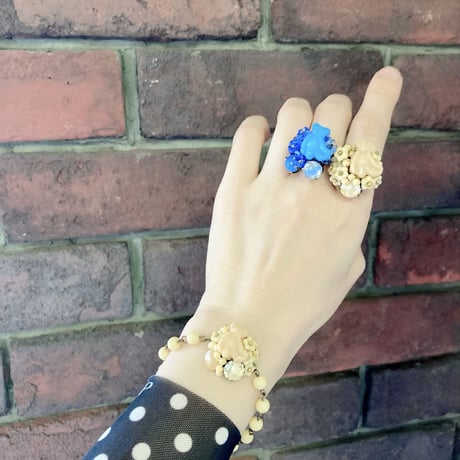 〖RING〗ベージュのクマリング
