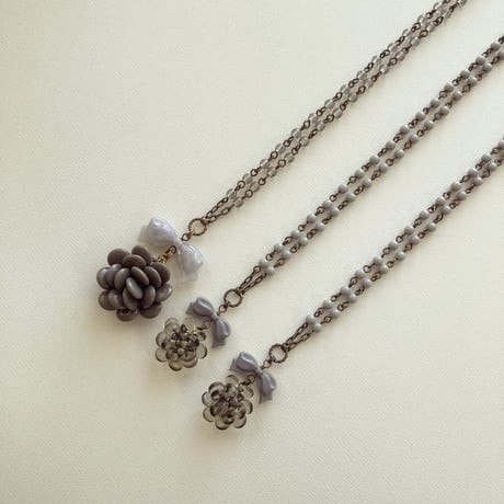 〖NECKLACE〗グレーマリーネックレス