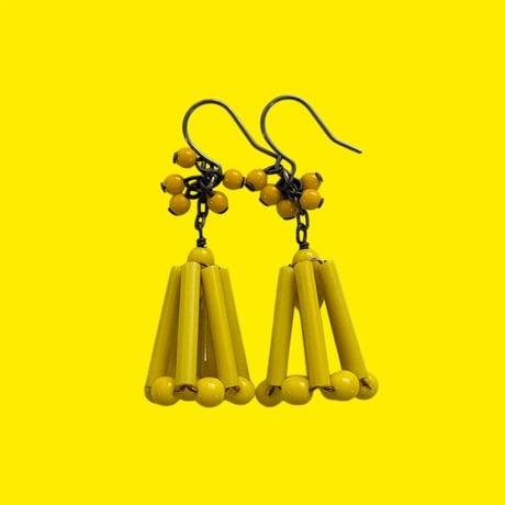〖PIERCE･EARRINGS〗イエローアンブレラピアス・イヤリング
