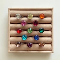 〖RING〗ヴィンテージ ラウンドリング大　クリア