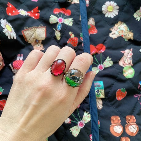 〖RING〗ヴィンテージ インタリオ テリアリング
