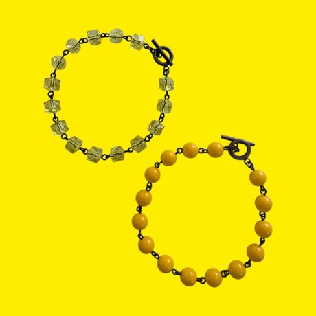 〖BRACELET〗イエロー系ジョイントブレスレット