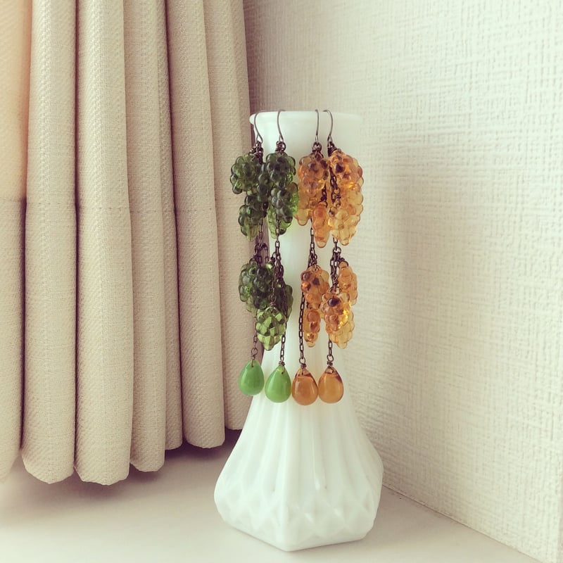 高品質 veil シャインマスカット 5連フープピアス e2f2442b2760eb5bcacea8a5f1ac93