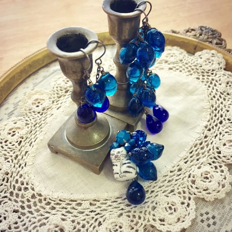 〖PIERCE・EARRING〗ブルーレモンジュース ショートタイプピアス