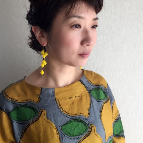 〖PIERCE・EARRING〗レモンジュースロングピアス