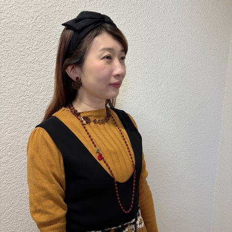〖PIERCE･EARRINGS〗ブラウンマリーピアス・イヤリング
