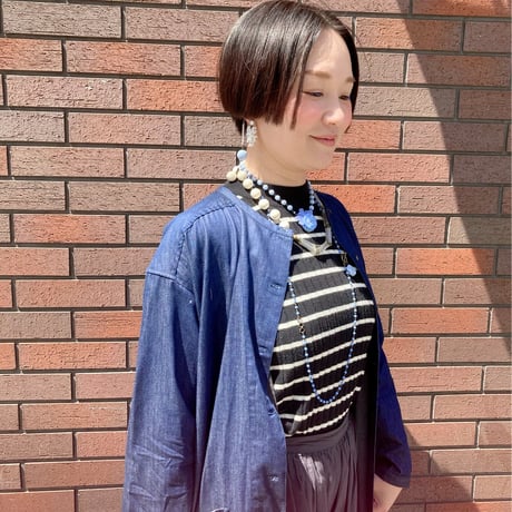 〖PIERCE･EARRINGS〗ふさふさミルクガラスピアス・イヤリング