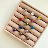 〖RING〗ヴィンテージ  ラウンドリング小　クリア