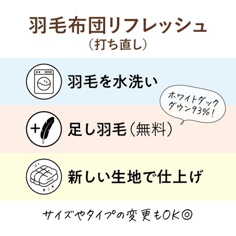 羽毛布団リフレッシュ（ゴア）