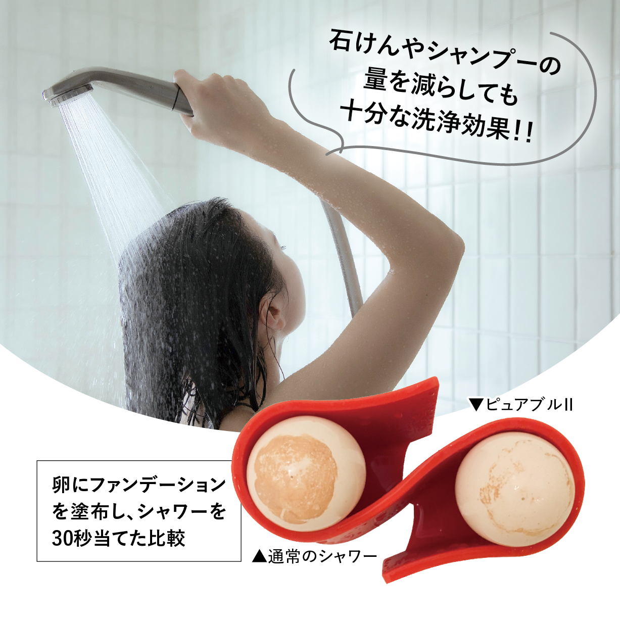 マイクロバブルシャワー ピュアブルⅡ | QuantoBasta