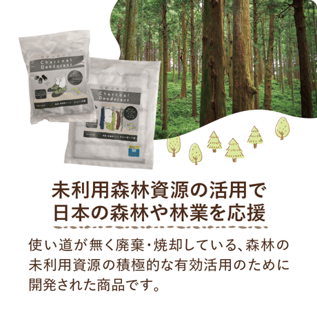 飛騨の炭の力（脱臭除湿シート）