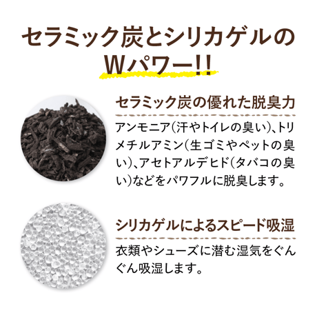 飛騨の炭の力（脱臭除湿シート）