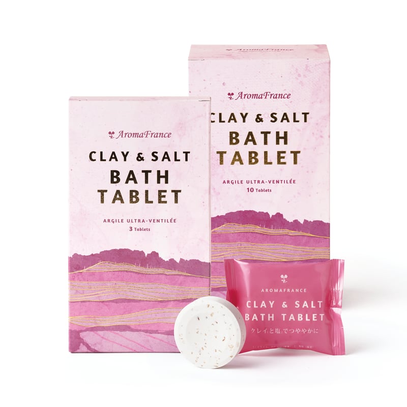AromaFrance] クレイ&ソルト バスタブレット | QuantoBasta